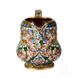 Bedeutendes siebenteiliges Cloisonn&eacute;-Email-Teeservice, Russland, Moskau, Pawel Owtschinnikow, 1896-1908