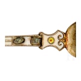 Bedeutendes siebenteiliges Cloisonn&eacute;-Email-Teeservice, Russland, Moskau, Pawel Owtschinnikow, 1896-1908