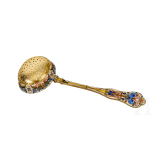 Bedeutendes siebenteiliges Cloisonn&eacute;-Email-Teeservice, Russland, Moskau, Pawel Owtschinnikow, 1896-1908