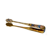 Bedeutendes siebenteiliges Cloisonn&eacute;-Email-Teeservice, Russland, Moskau, Pawel Owtschinnikow, 1896-1908