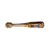 Bedeutendes siebenteiliges Cloisonn&eacute;-Email-Teeservice, Russland, Moskau, Pawel Owtschinnikow, 1896-1908