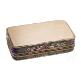 Cloisonn&eacute;-Email-Schnupftabakdose, Russland, gestempelt Moskau, 20. Artel, 1908-1917