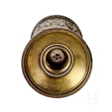 Cloisonn&eacute;-Email-Becher mit Monogramm Nikolaus II. und Doppeladler, gestempelt St. Petersburg, Gratschew Br&uuml;der, um 1890