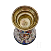 Zwei Cloisonn&eacute;-Email-Becher, Russland, 2. H&auml;lfte des 20. Jhdts.