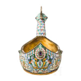 Cloisonn&eacute;-Email-Kowsch in Form eines Vogels, Russland, 2. H&auml;lfte des 20. Jhdts.