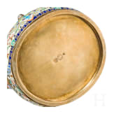 Cloisonn&eacute;-Email-Kowsch in Form eines Vogels, Russland, 2. H&auml;lfte des 20. Jhdts.