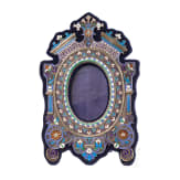 Cloisonn&eacute;-Email-Fotorahmen, Russland, 20. Jhdt.