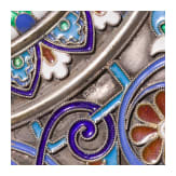 Cloisonn&eacute;-Email-Fotorahmen, Russland, 20. Jhdt.