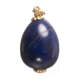 Lapislazuli-Ei-Anh&auml;nger, Russland, 20. Jhdt.