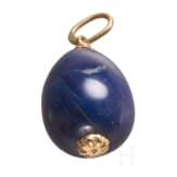 Lapislazuli-Ei-Anh&auml;nger, Russland, 20. Jhdt.