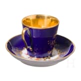 Tasse mit Untertasse, Russland, Porzellanmanufaktur Popow, Mitte des 19. Jhdts.