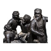 Gro&szlig;e Troika-Figurengruppe, Gusseisenskulptur, Russland, Eisenwerke Kasli, datiert 1900