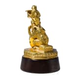 Vergoldete Bronzegruppe mit B&auml;r, sp&auml;tes 19./fr&uuml;hes 20. Jhdt.