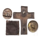Vier Finifti (Emaille-Ikonen), Russland, Rostow, um 1900
