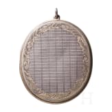 Silber- und Perlmutt-Diptychon (Reiseikone), Russland, Moskau, um 1890