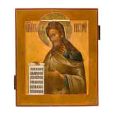 Ikone mit Johannes dem Vorl&auml;ufer, Russland, 19. Jhdt.