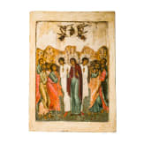Monumentale Ikone mit der Himmelfahrt Christi, Russland, sp&auml;tes 17. Jhdt.