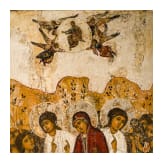 Monumentale Ikone mit der Himmelfahrt Christi, Russland, sp&auml;tes 17. Jhdt.