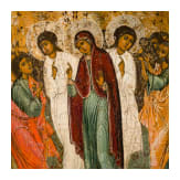 Monumentale Ikone mit der Himmelfahrt Christi, Russland, sp&auml;tes 17. Jhdt.