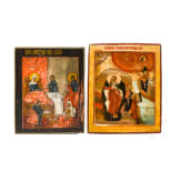 Two icons: Prophet Elias and the Nativity of the Mother of God, Russia, late 19th century