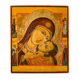 Two icons: The Korsunskaya Mother of God and the Dormition of the Mother of God, Russia, 19th century
