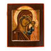 Two icons: The Kazanskaya Mother of God and Christ Pantokrator, Russia, 19th century