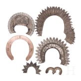 Six silver halos, Russia, 19th century - 1918