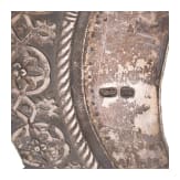 Six silver halos and a silver fragment, Russia, 19th century