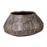 An Achaemenid Chlorite vessel with figurative frieze, 5th century B.C.