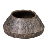 An Achaemenid Chlorite vessel with figurative frieze, 5th century B.C.