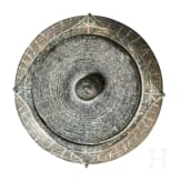 Sumerische Pyxis aus Chlorit mit Ritzverzierung, 2. Jtsd. v. Chr.