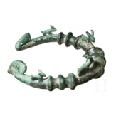 Bronzener Halsreif mit Tierdarstellungen, &ouml;stliches Vorderasien, 10. - 8. Jhdt. v. Chr.