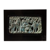 A rare nomadic horsemen&rsquo;s belt plaque from the Ordos region, depicting two wrestlers flanked by horses, Mongolia, 2nd&ndash;1st centuries B.C.