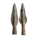 Two spearheads, Late Bronze Age, 10th &ndash; 9th centuries.