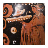 Red-figure lekythos, Apulia, late 4th century B.C.