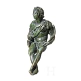 Bronzestatuette eines sitzenden Fauns, r&ouml;misch, 1. &ndash; 2. Jhdt. n. Chr.