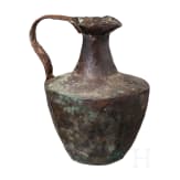 R&ouml;mische Kanne, Bronze mit Eisernem Henkel, 2. - 3. Jhdt. n. Chr.