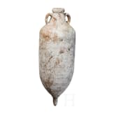 Sp&auml;tr&ouml;mische Amphore aus Nordafrika (Typ mit zylindrischem Corpus, gro&szlig;e Variante), Mitte 5. Jhdt. - Mitte 7. Jhdt. n. Chr.