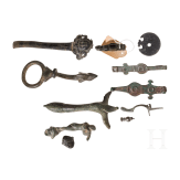 11 r&ouml;mische Kleinaltert&uuml;mer aus Bronze, 1. - 3. Jhdt. n. Chr.