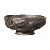 Bronzeschale mit Wassertierfries auf der Au&szlig;enwandung, fr&uuml;hbyzantinisch, 6. - 7. Jhdt.