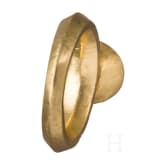 Fr&uuml;hbyzantinischer Goldring (5. - 6. Jhdt. n. Chr.) mit &auml;lterer, r&ouml;mischer Gemme (1. - 2- Jhdt. n. Chr.)