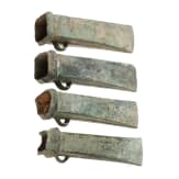 Four Breton bronze axes type Dahouet, late Bronze Age to early Iron Age of western Europe, 10th - 5th century B.C.