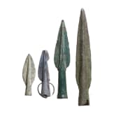 Four Bronze Age spearheads, 12th&ndash;9th centuries B.C.