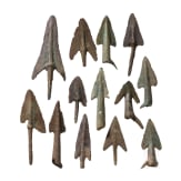 13 arrowheads from the Urnfield period, 12th&ndash;9th centuries B.C.