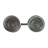 Late Bronze Age double spiral with a dark green patina, 9th century B.C.