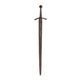 Gothic sword, from south-eastern Europe but modelled on Western designs, with inlaid lettering, 13-14th century.
