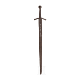 Gothic sword, from south-eastern Europe but modelled on Western designs, with inlaid lettering, 13-14th century.