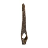 A Viking battle axe made of iron with silver inlays in the Jelling style, 10th century