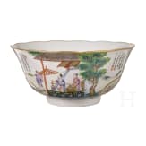 Famille-Rose-Schale, China, wohl Xianfeng-Periode (1831-1861), um 1850