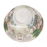Famille-Rose-Schale, China, wohl Xianfeng-Periode (1831-1861), um 1850